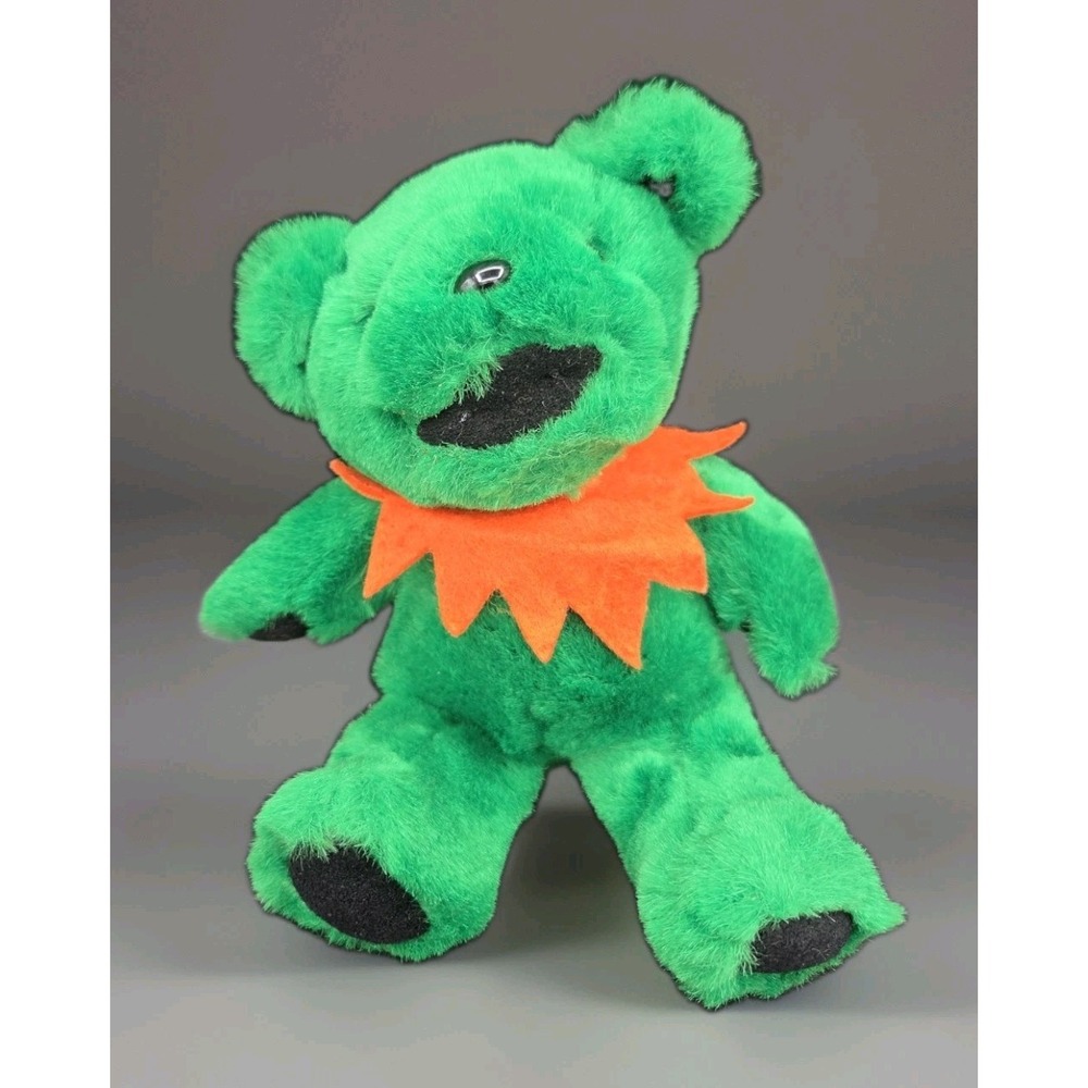 Vintage 1997 Grateful Dead Green Plush Bear Stagger Lee 1st Generation Liquid...
